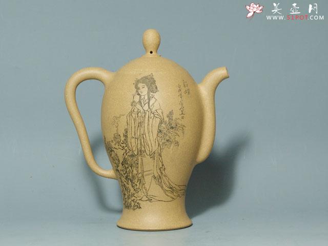 紫砂壶图片：美人图－西施、昭君、杨贵妃、貂蝉 - 美壶网