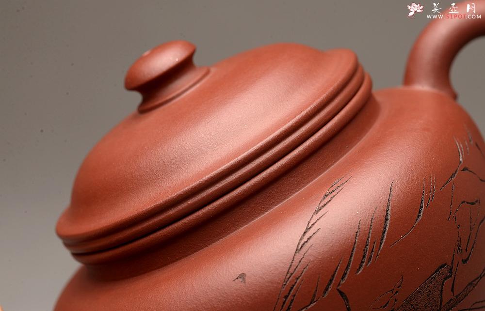 紫砂壶图片：高路装饰 詹黎明全手作品 线轮 炮管直流 杀茶利器  - 美壶网