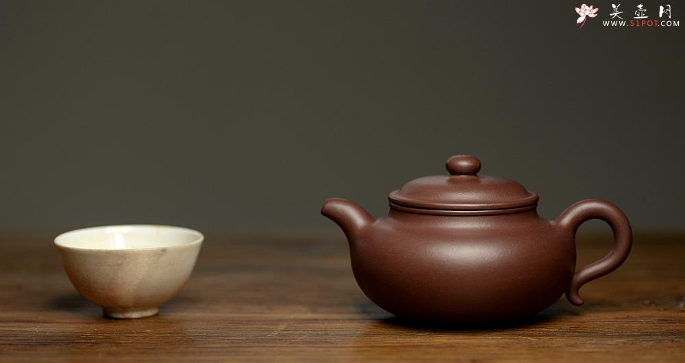紫砂壶图片：秀雅风格 原矿优质紫泥  全手小仿古 传统实用小品 - 美壶网