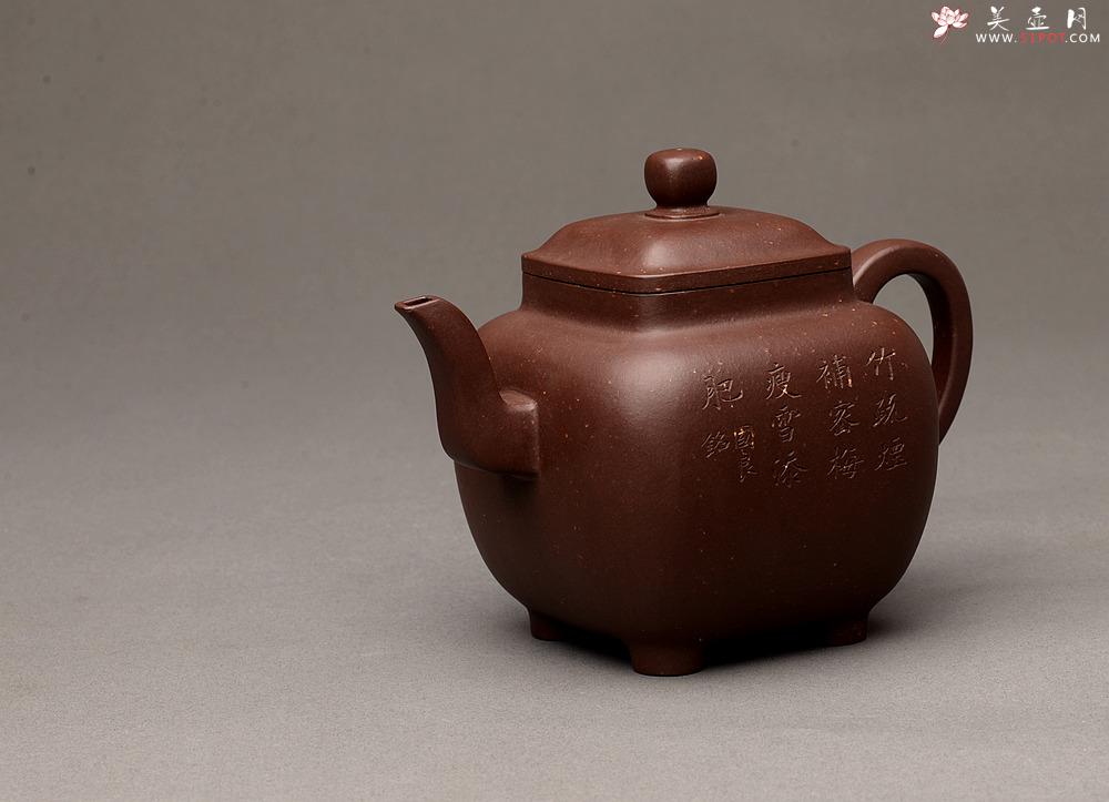 紫砂壶图片：许国良风雅装饰 实力许浒 浑厚高俊 精品代表作 全手鸣远四方 - 美壶网