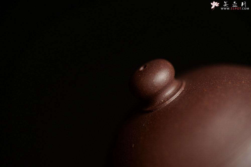 紫砂壶图片：娇小可人 老紫泥 传统经典  全手小文旦 - 美壶网