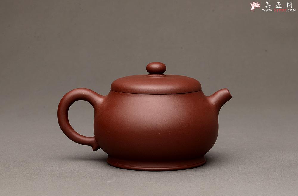 紫砂壶图片：美壶特惠 圆润饱满 大口实用 潘壶~~优质枣红泥 极易泡养 - 美壶网