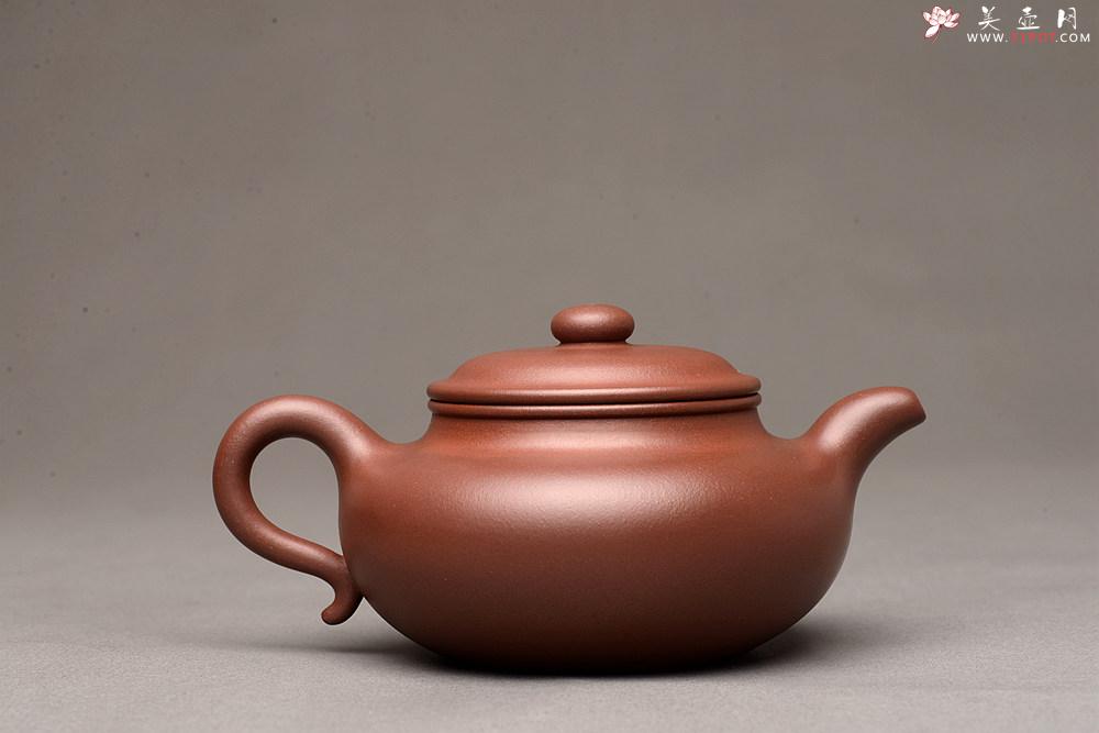 紫砂壶图片：徐正涛乙未年初冬全手作品  清秀俊雅 上等紫泥 仿古 - 美壶网