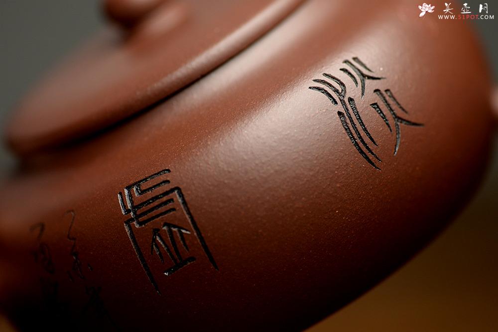 紫砂壶图片：实用佳器 秀气可爱 扁拙 - 美壶网