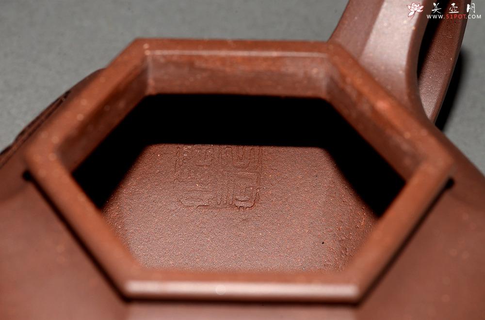 紫砂壶图片：刘世涛新作 紫砂和书画的碰撞~ 文气袭人 全手六方掇球 证书是壶之拓片 - 美壶网