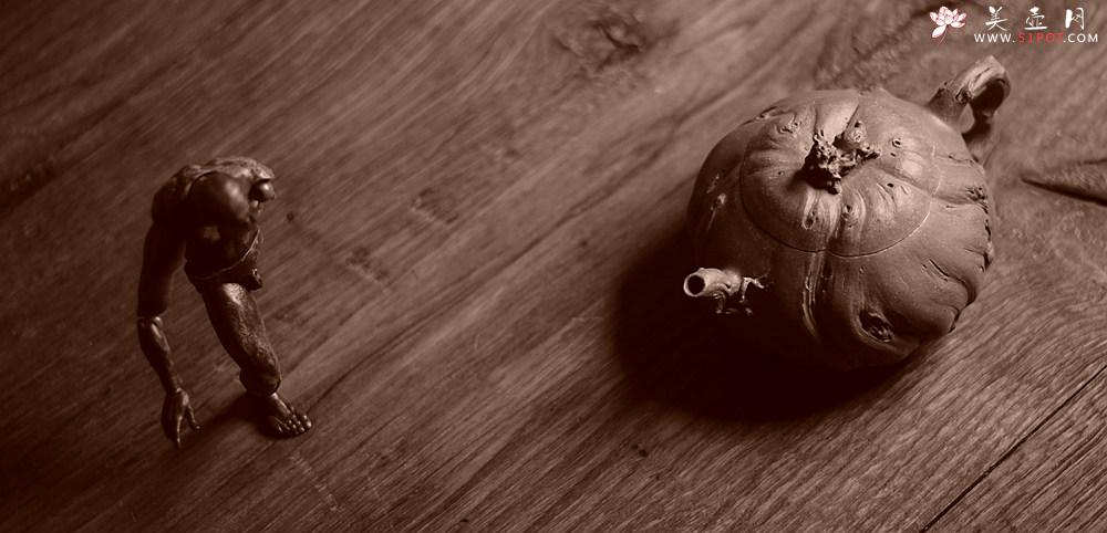 紫砂壶图片：林月长乙未冬全手原创精品 肌理丰富 紫砂新风 学院派  麒麟山音 - 美壶网