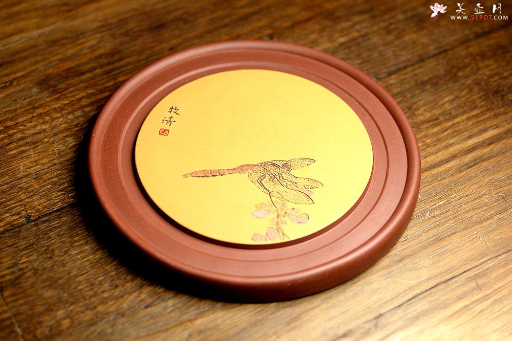 紫砂壶图片：非常好玩~~紫砂干泡台  朱牧清精心装饰 别有风韵！！ - 美壶网