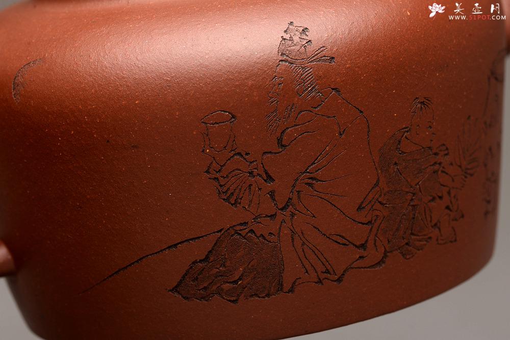 紫砂壶图片：詹黎明全手新品 高路精心装饰 文气雅致  做工精致 全手相知 - 美壶网