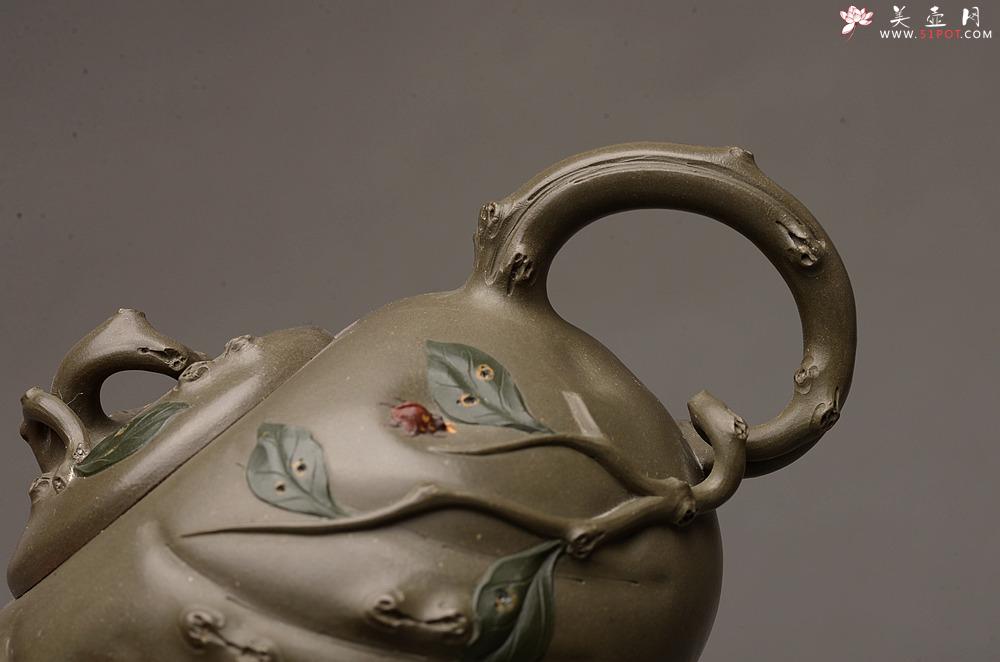 紫砂壶图片：灵秀俊美 自然清趣 玉露二 典雅大气 原创作品孙伟强张新亚合作 - 美壶网