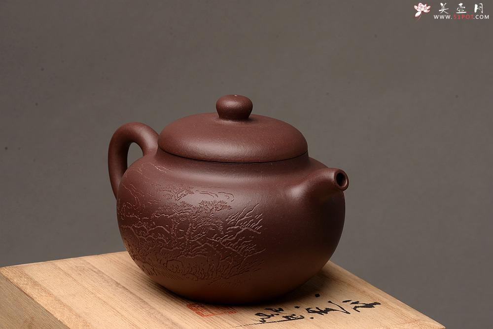 紫砂壶图片：张智耀新作 饱满敦厚 全手圆乐 张听刚装饰 - 美壶网