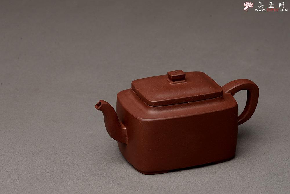紫砂壶图片：马建鹏作品 美壶特惠 全手书香小四方 工整挺拔 - 美壶网