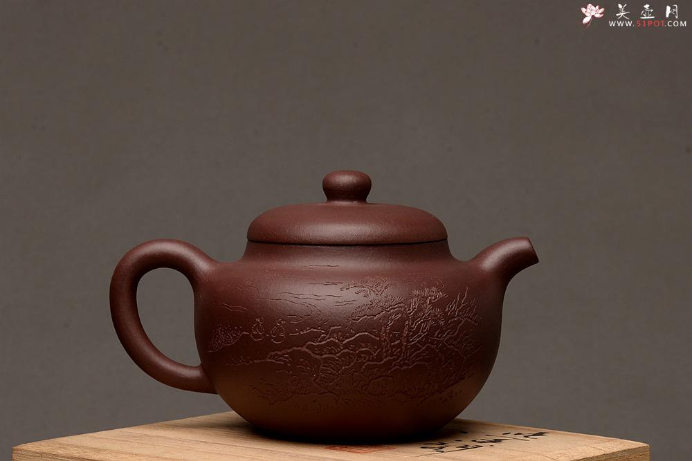 紫砂壶图片：张智耀新作 饱满敦厚 全手圆乐 张听刚装饰 - 美壶网