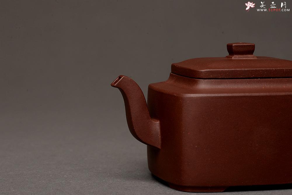 紫砂壶图片：马建鹏作品 美壶特惠 全手书香小四方 工整挺拔 - 美壶网