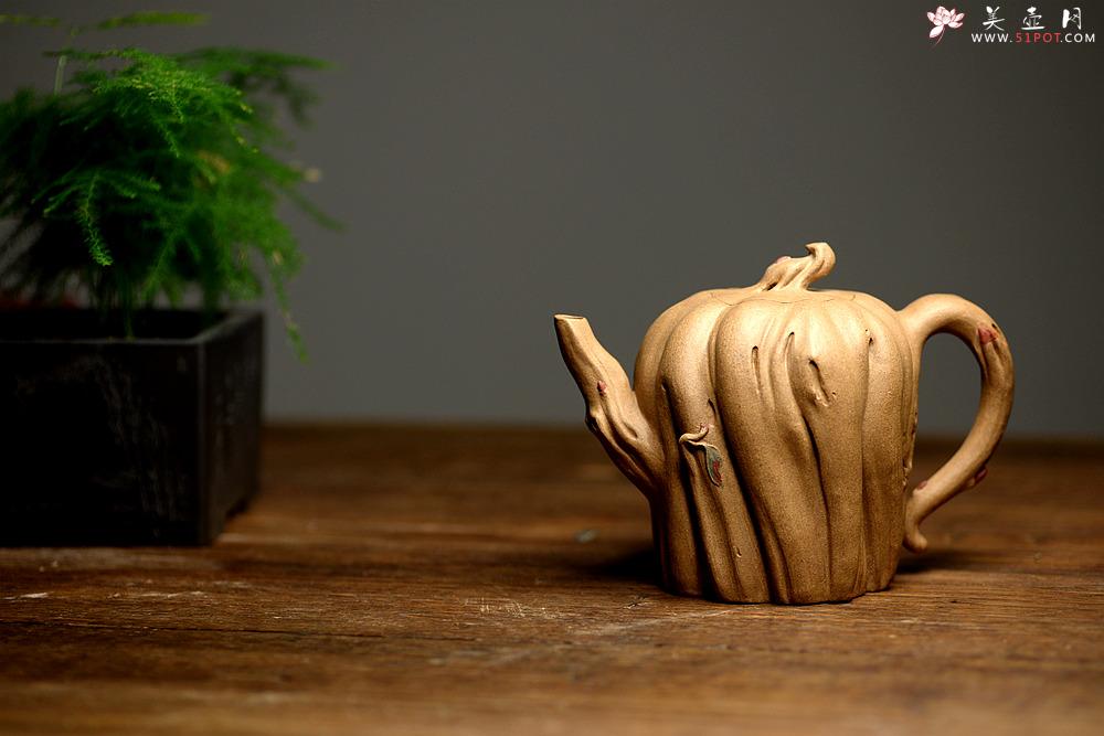 紫砂壶图片：刘秀全手经典新品 自然生动 古朴之味~~全手树魂 - 美壶网