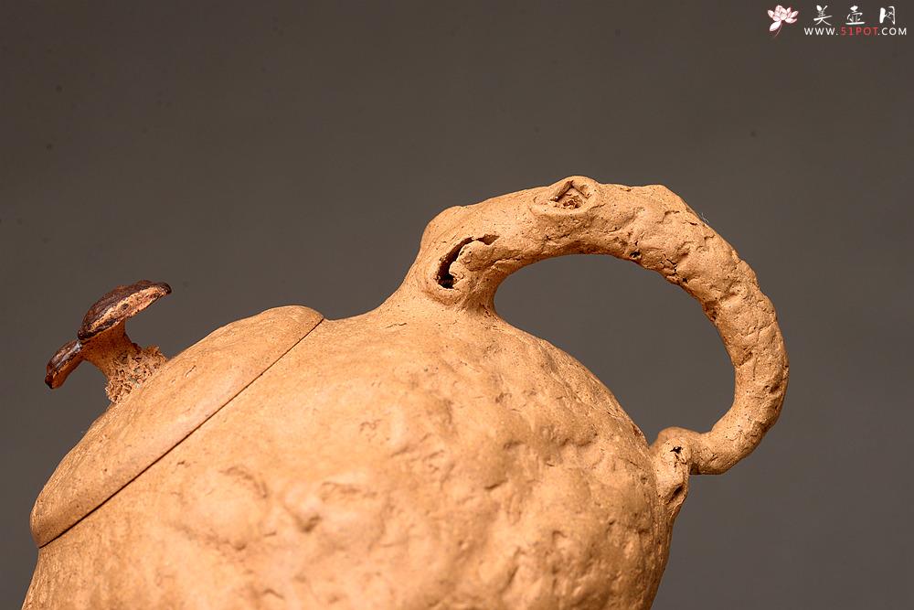 紫砂壶图片：谢多莲全手龚春套组~ 非常好玩 古朴之味 自然生动 - 美壶网