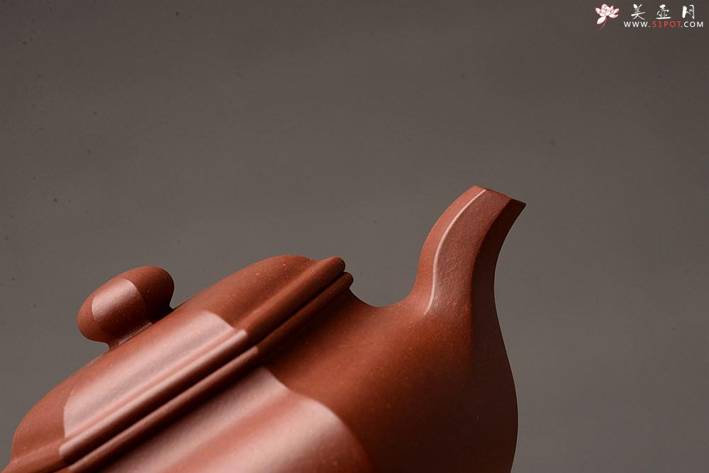 紫砂壶图片： 韧度十足  全手六方仿古  线条挺拔 端方雅正 - 美壶网