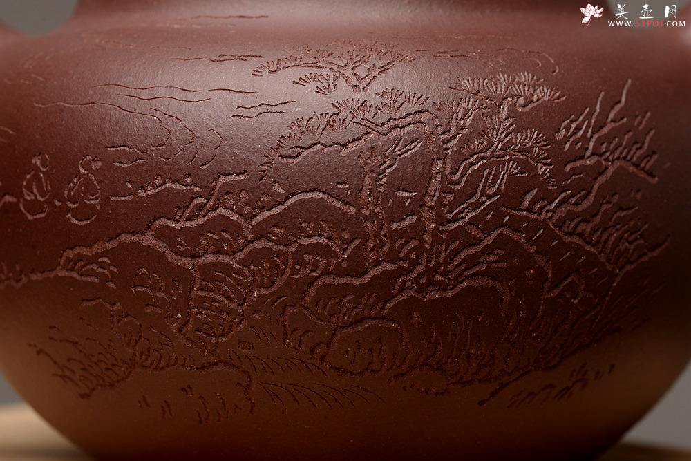 紫砂壶图片：张智耀新作 饱满敦厚 全手圆乐 张听刚装饰 - 美壶网