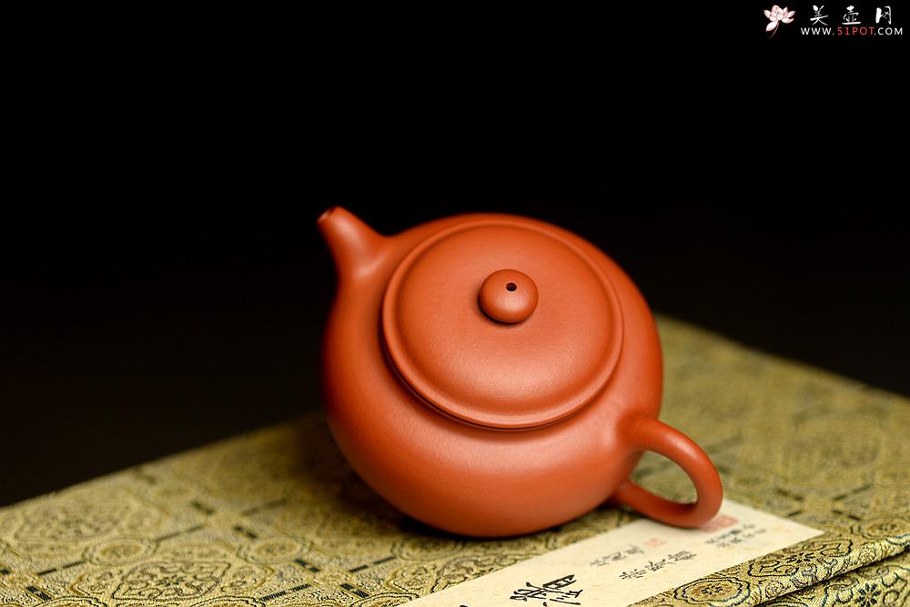 紫砂壶图片：优质朱泥 娇艳迷人 全手仿古 传统实用 - 美壶网