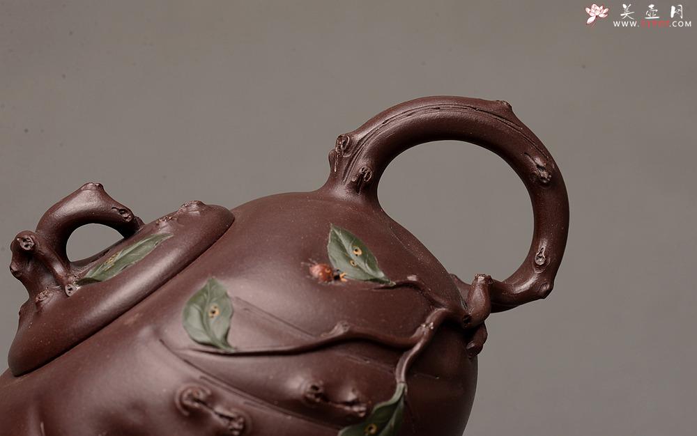 紫砂壶图片：灵秀俊美 自然清趣 玉露 典雅大气 原创作品孙伟强张新亚合作 - 美壶网
