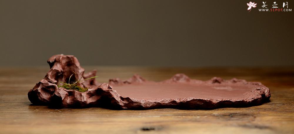 紫砂壶图片：学院派风格~非常好玩的作品 全手工干泡台 - 美壶网