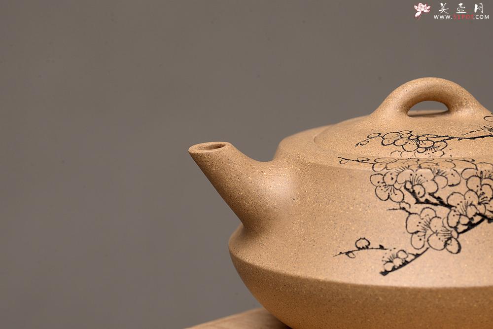 紫砂壶图片：文气之作 扁础 - 美壶网