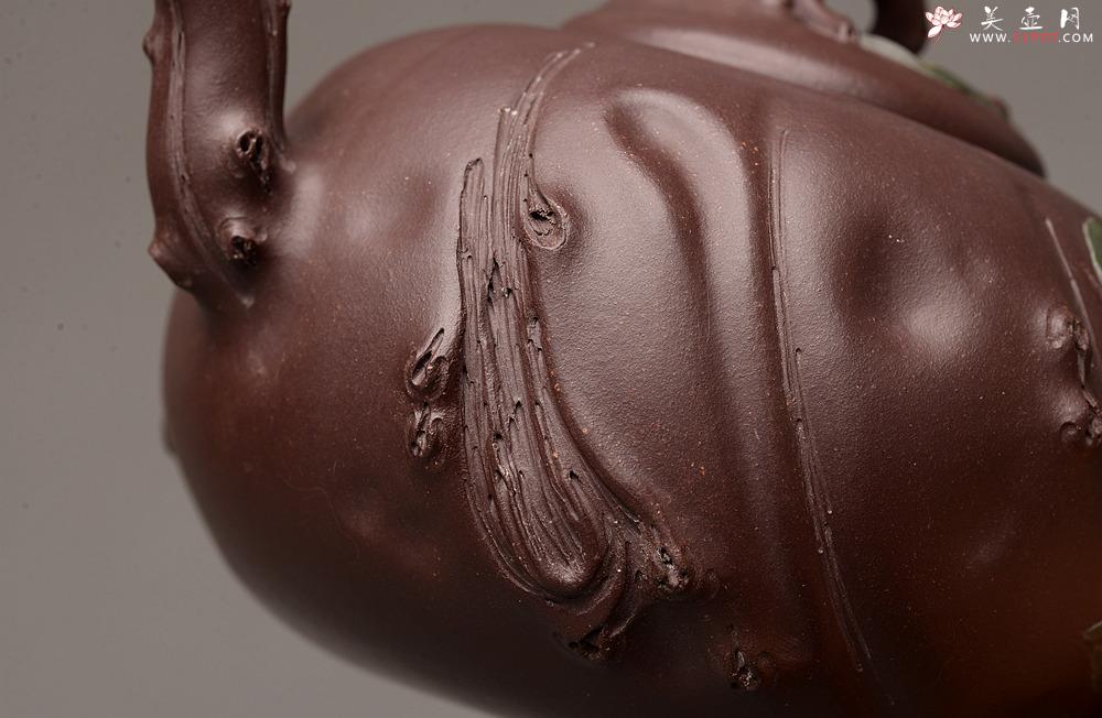 紫砂壶图片：灵秀俊美 自然清趣 玉露 典雅大气 原创作品孙伟强张新亚合作 - 美壶网