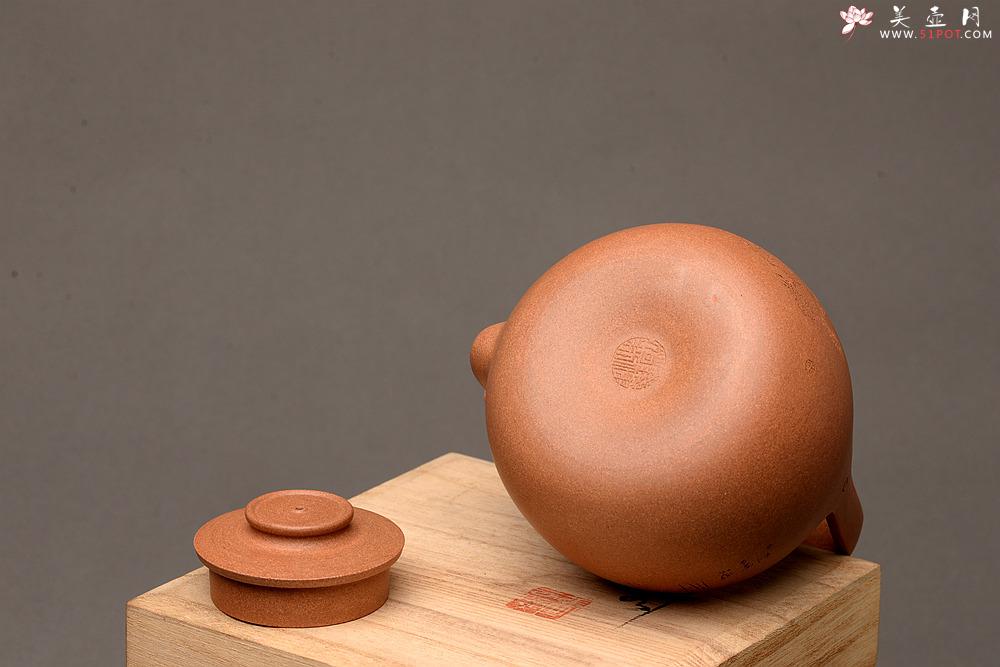 紫砂壶图片：钱建荷全手新作 福乐提梁 做工精致 游心堂装饰 - 美壶网