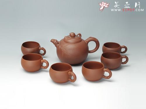 紫砂壶图片：祝寿套具 - 美壶网