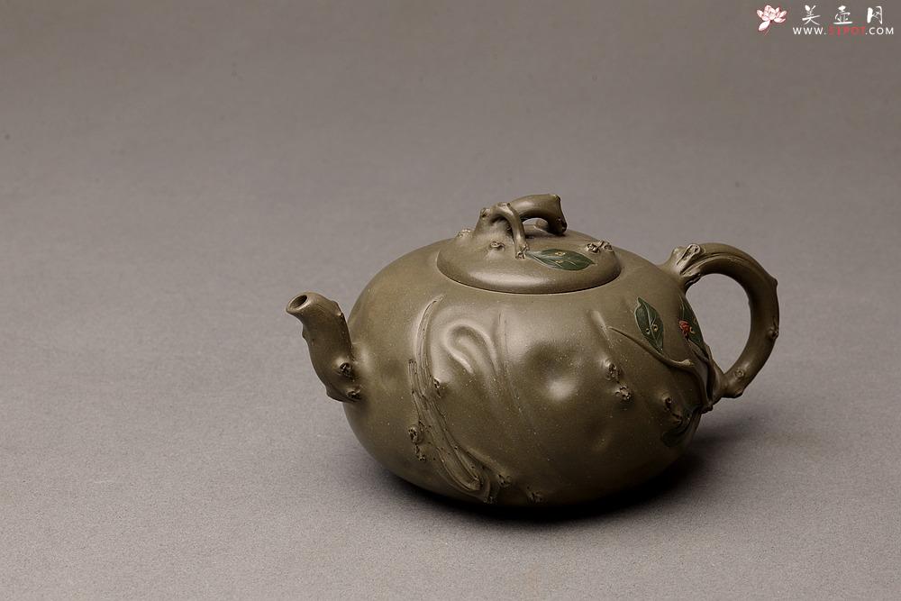 紫砂壶图片：灵秀俊美 自然清趣 玉露二 典雅大气 原创作品孙伟强张新亚合作 - 美壶网