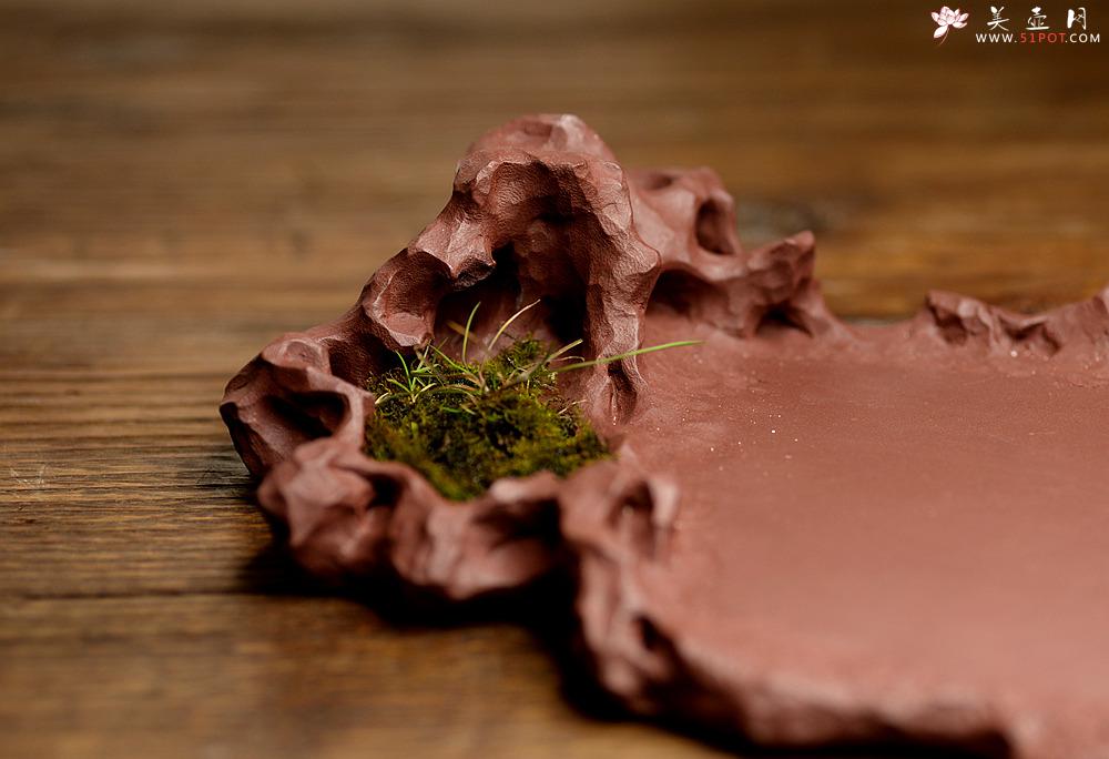 紫砂壶图片：学院派风格~非常好玩的作品 全手工干泡台 - 美壶网