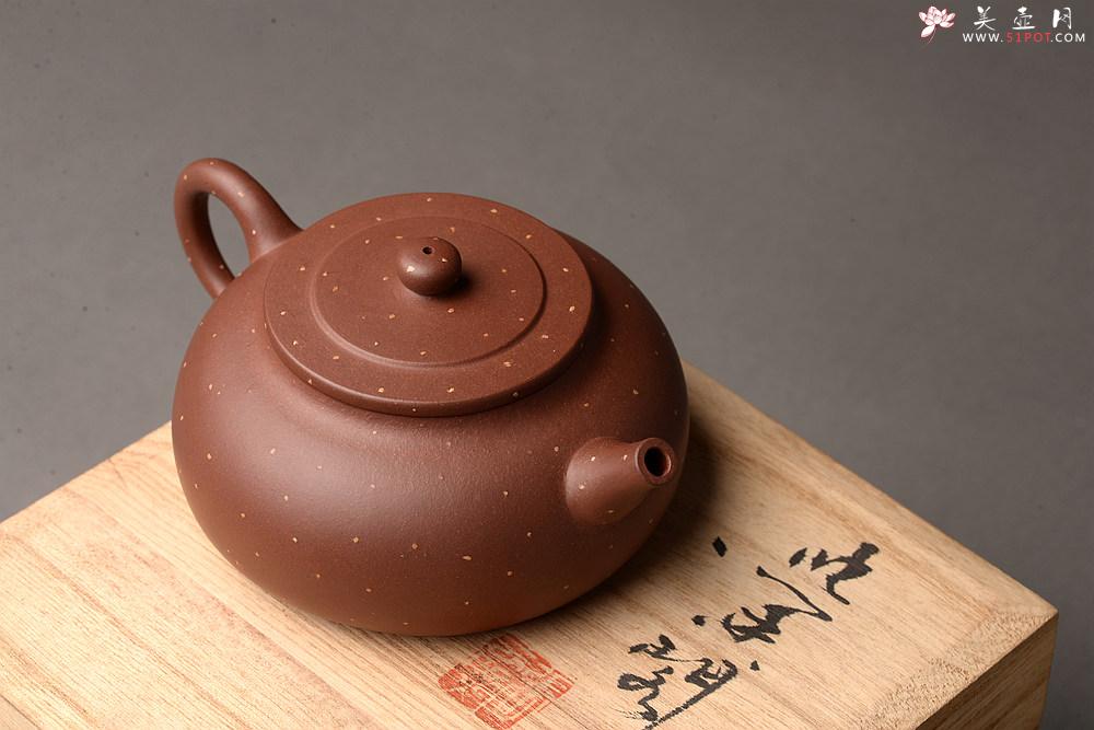 紫砂壶图片：王微全手新品 做工精致 大口实用有趣 全手铺砂锦泉 - 美壶网