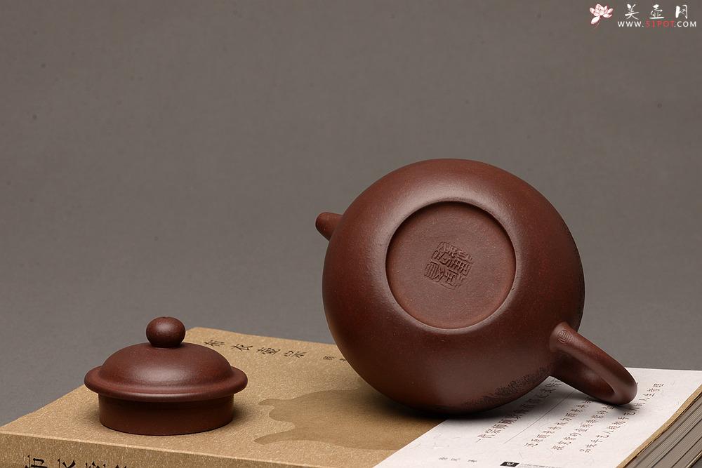 紫砂壶图片：优质老底料 李彦雄通景山水 全手掇球 饱满厚重 精品 - 美壶网