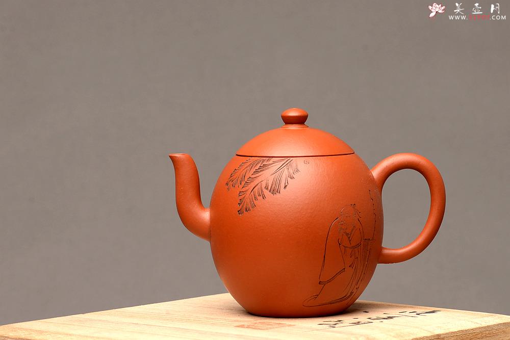 紫砂壶图片：徐亚春新品 优质朱泥 秀气可人 元静 游心堂主人装饰 - 美壶网