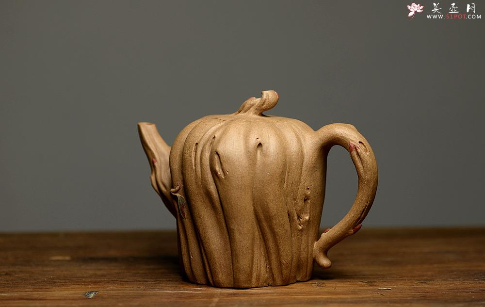 紫砂壶图片：刘秀全手经典新品 自然生动 古朴之味~~全手树魂 - 美壶网