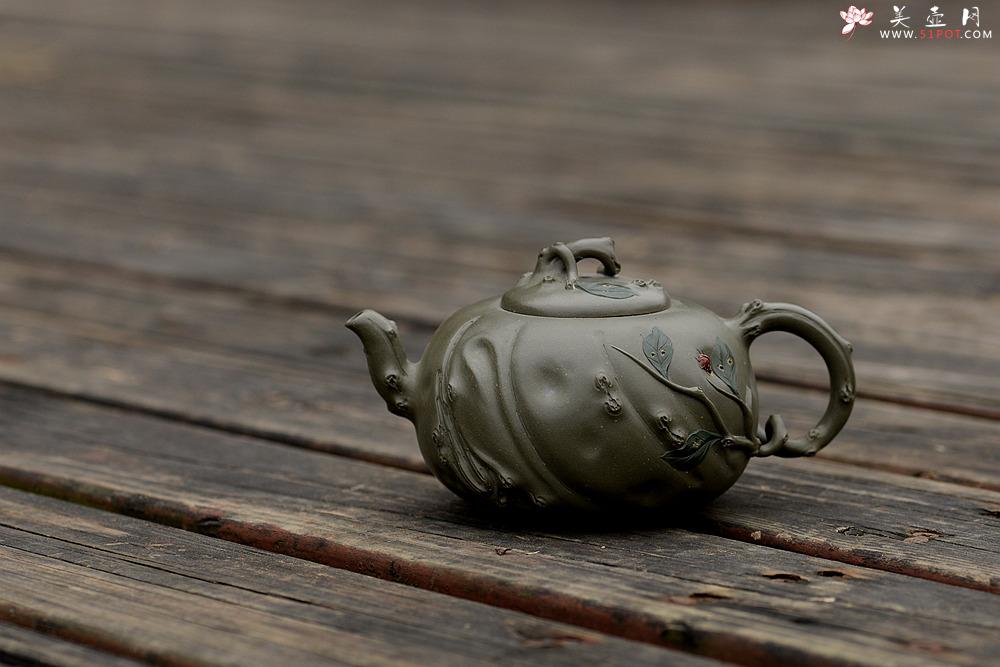 紫砂壶图片：灵秀俊美 自然清趣 玉露二 典雅大气 原创作品孙伟强张新亚合作 - 美壶网