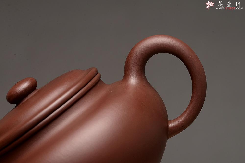 紫砂壶图片：极品老紫泥 端庄周正 传统经典 全手仿古 做工精致 - 美壶网