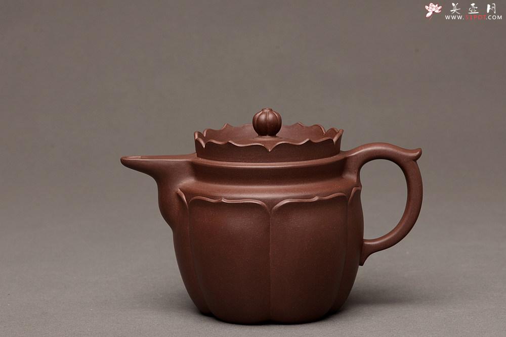 紫砂壶图片：蔡旭伟乙未冬 精美之作 全手莲花僧帽 娴静品茗 书房雅器 - 美壶网