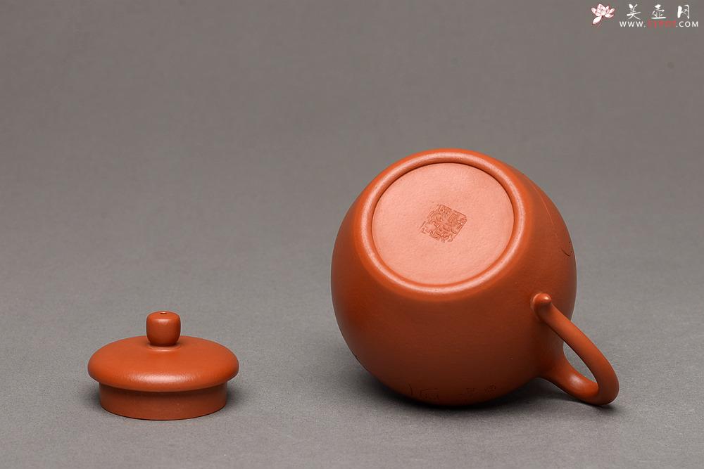 紫砂壶图片：陆轶舟装饰 简练素雅 高旭峰款 线条流畅 全手静月 - 美壶网