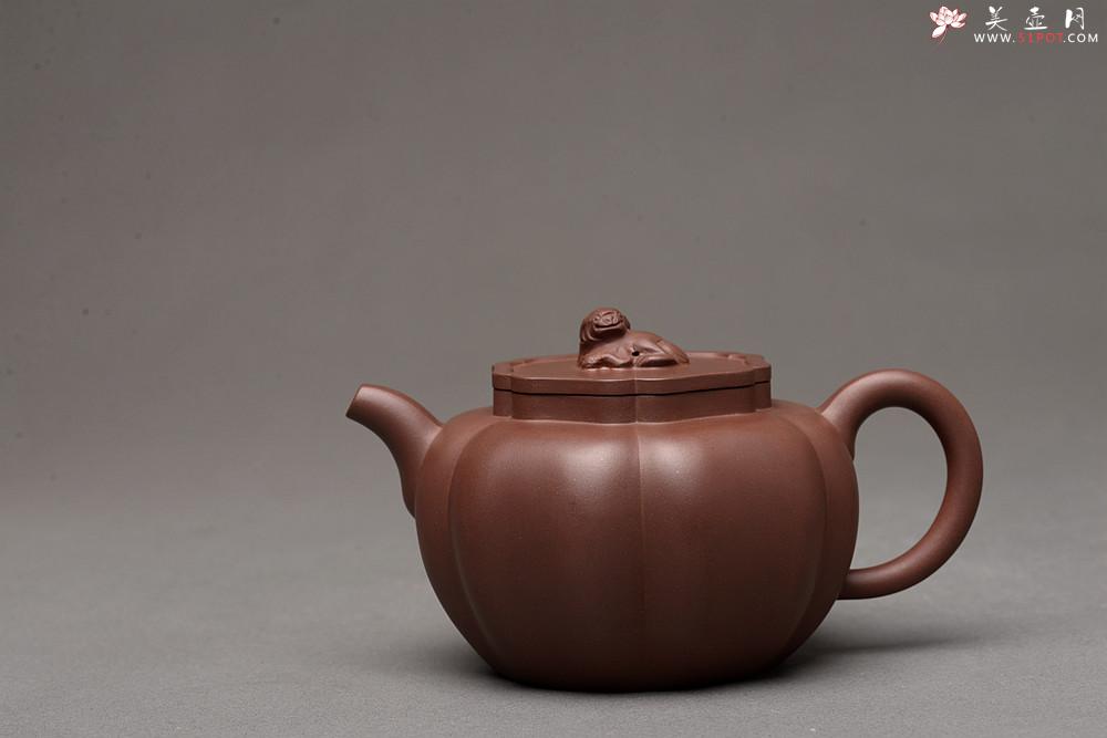 紫砂壶图片：酒虎全手 乙未冬精品佳作 做工精致 狮球二式 推荐~ 优质紫泥 - 美壶网