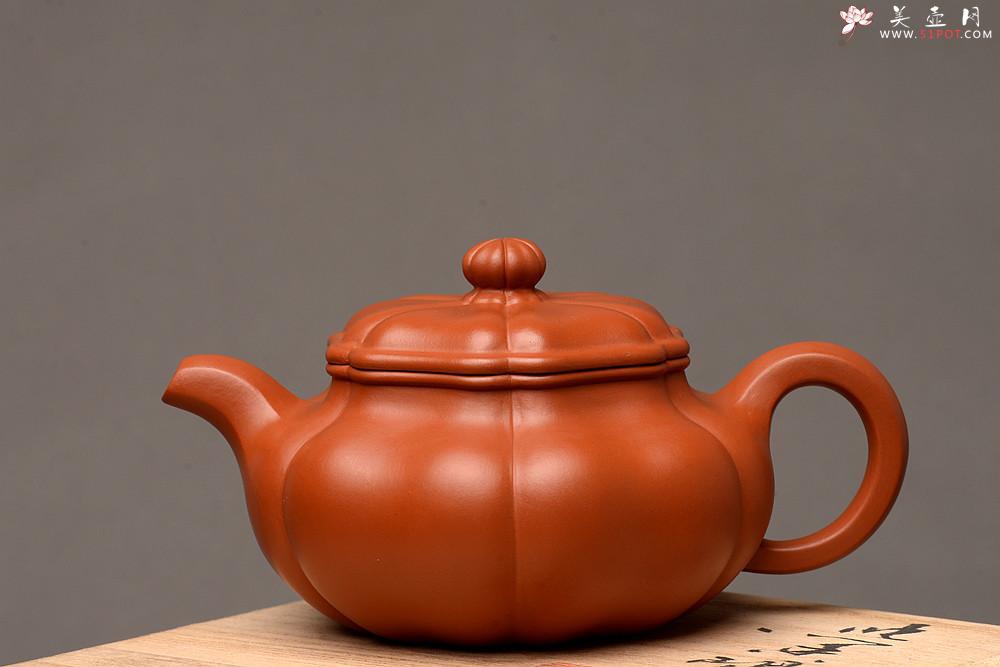 紫砂壶图片：朱泥筋囊 难得完美品  葵仿古 大口实用 丰润精美  - 美壶网