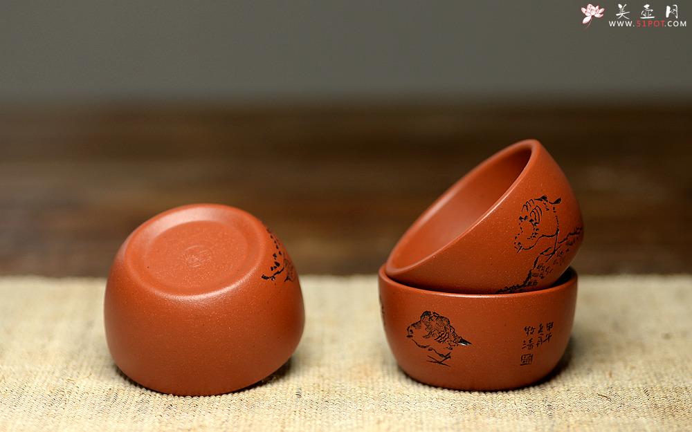 紫砂壶图片： 自用最佳 八大风格品茗杯~ 一套好玩~ - 美壶网