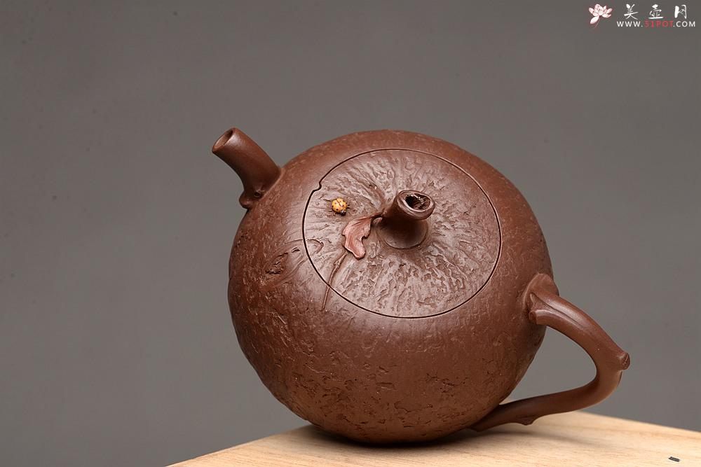 紫砂壶图片：潘丹初乙未冬末全手新作 酣畅淋漓的花货手法 秀雅得趣 秋色 - 美壶网