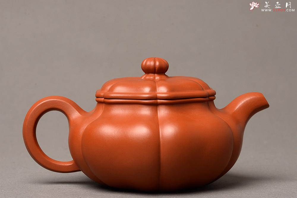 紫砂壶图片：朱泥筋囊 难得完美品  葵仿古 大口实用 丰润精美  - 美壶网