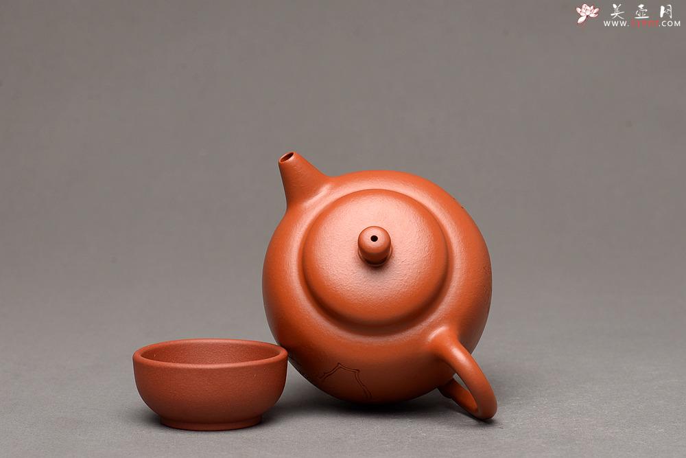 紫砂壶图片：陆轶舟装饰 简练素雅 高旭峰款 线条流畅 全手静月 - 美壶网