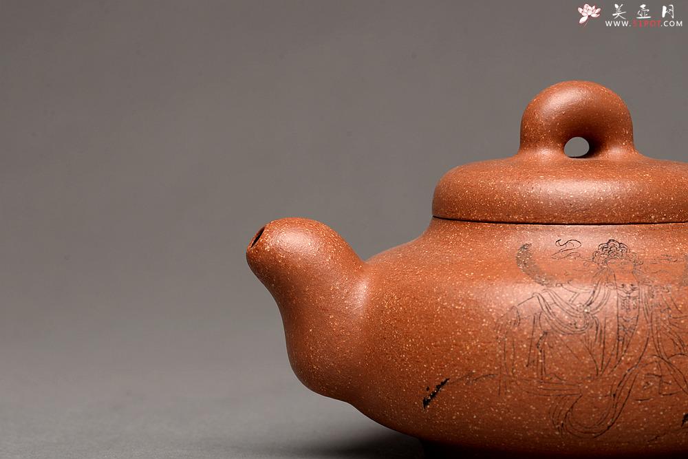 紫砂壶图片：精品 道洪风格 出水如柱 全手玉璧 获奖作品 - 美壶网