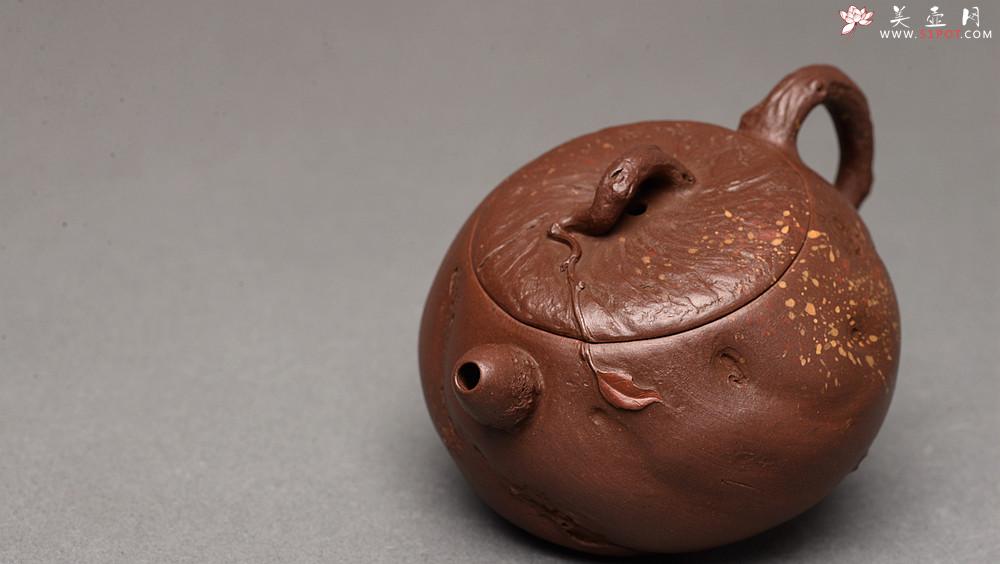 紫砂壶图片：潘丹初乙未冬全手作品 砂滴点点 随型桩 俏人小嘴 秋思 出水暴爽 - 美壶网