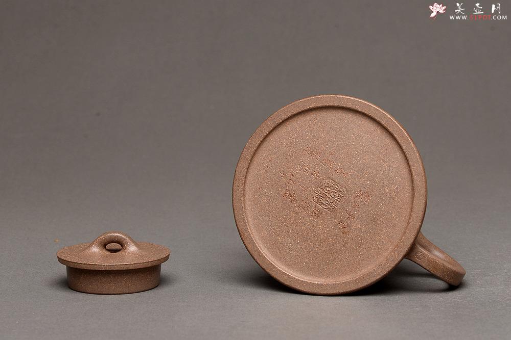 紫砂壶图片：张听刚精心装饰 古朴之味 文气佳品 全手柱础 - 美壶网