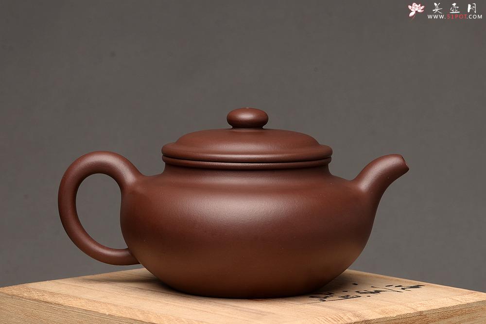紫砂壶图片：极品老紫泥 端庄周正 传统经典 全手仿古 做工精致 - 美壶网