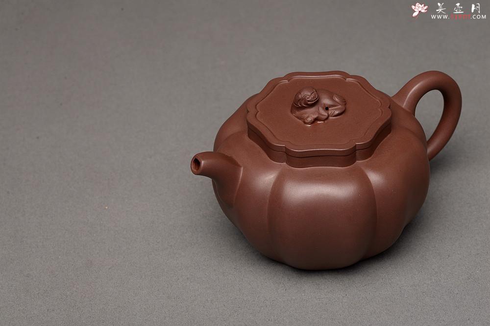 紫砂壶图片：酒虎全手 乙未冬精品佳作 做工精致 狮球二式 推荐~ 优质紫泥 - 美壶网