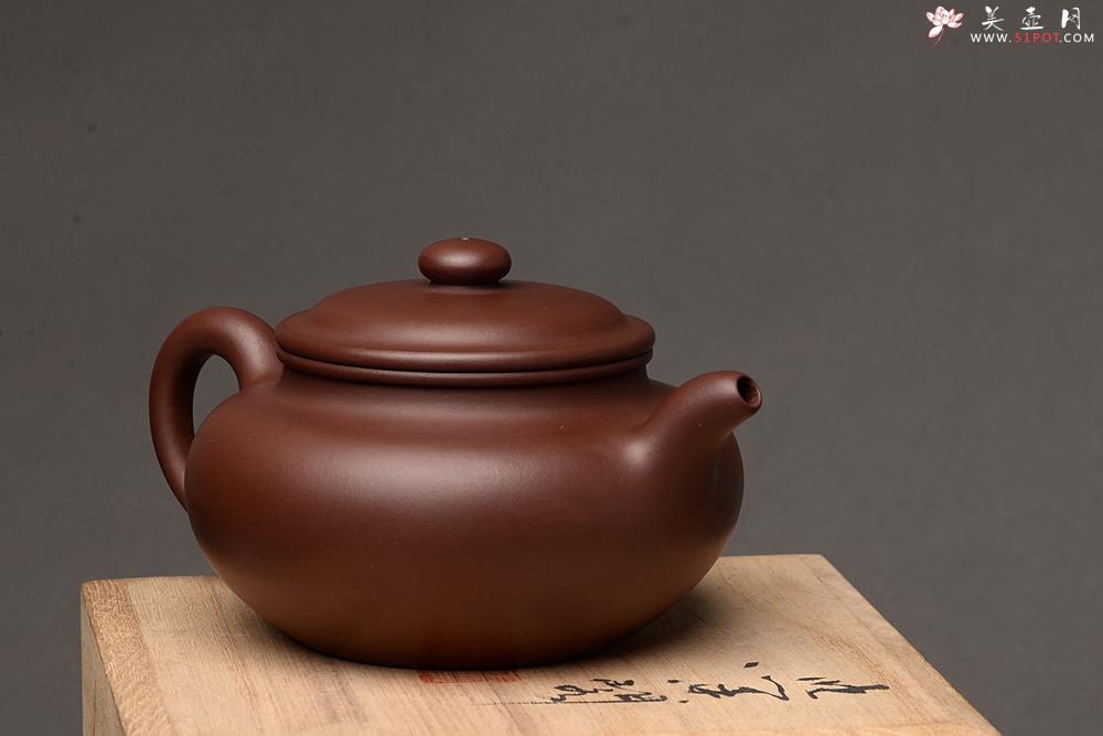 紫砂壶图片：极品老紫泥 端庄周正 传统经典 全手仿古 做工精致 - 美壶网